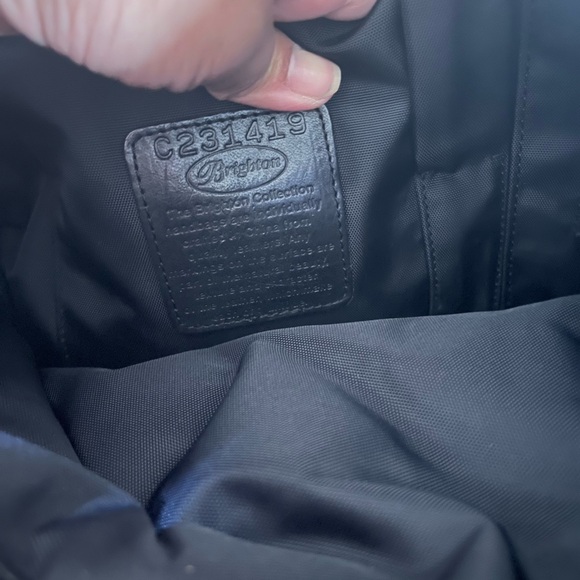 Brighton Black Embroidered Tote Purse - Picture 10 of 10